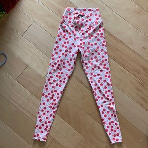 Beach Riot cherry leggings